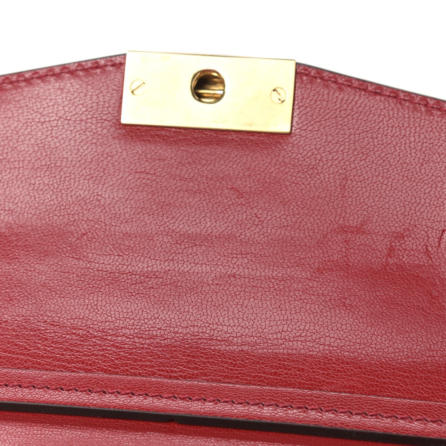 Goatskin Quilted Small GV3 Shoulder Bag Vermilion