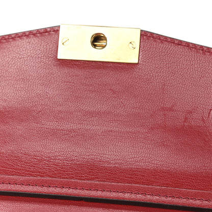 Givenchy Goatskin Quilted Small GV3 Shoulder Bag Vermilion 9 of 9