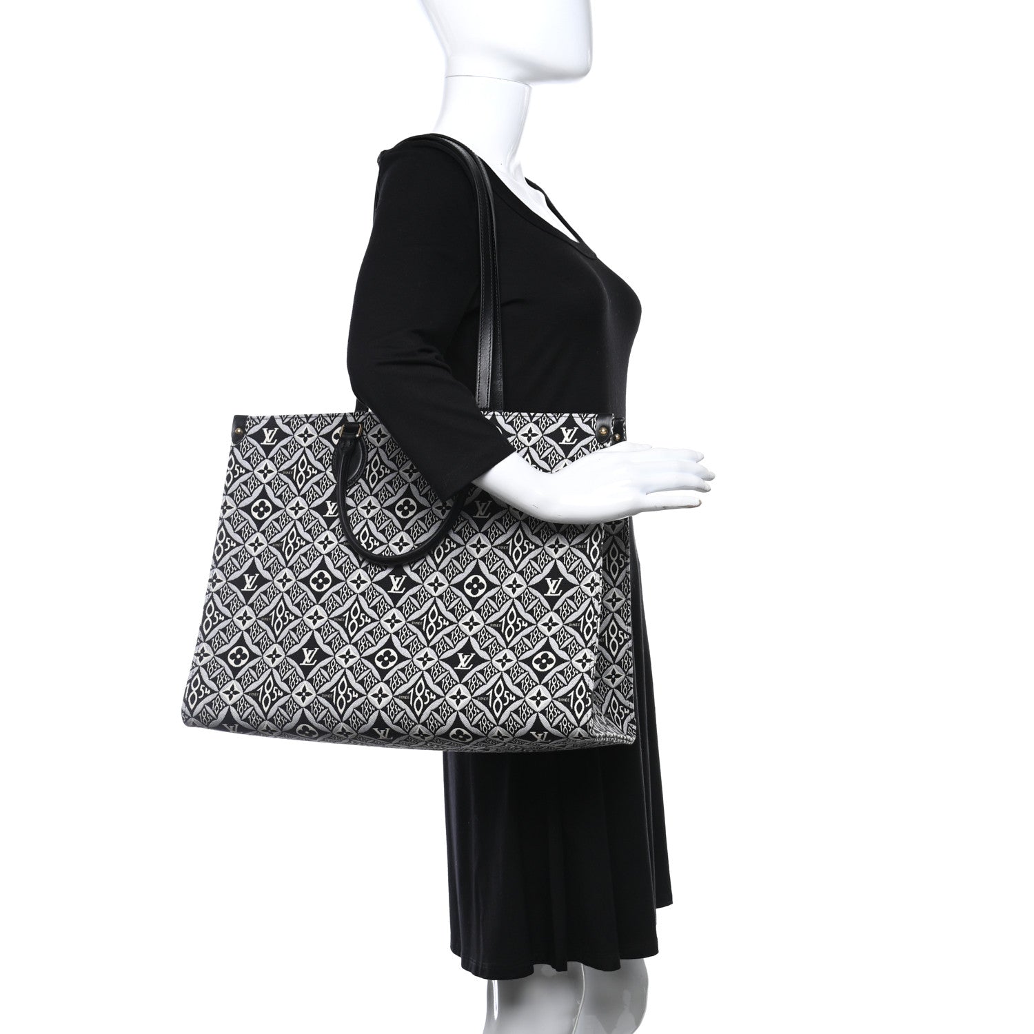 Louis Vuitton Jacquard Since 1854 Onthego GM Grey 3 of 9