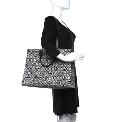 Louis Vuitton Jacquard Since 1854 Onthego GM Grey 3 of 9