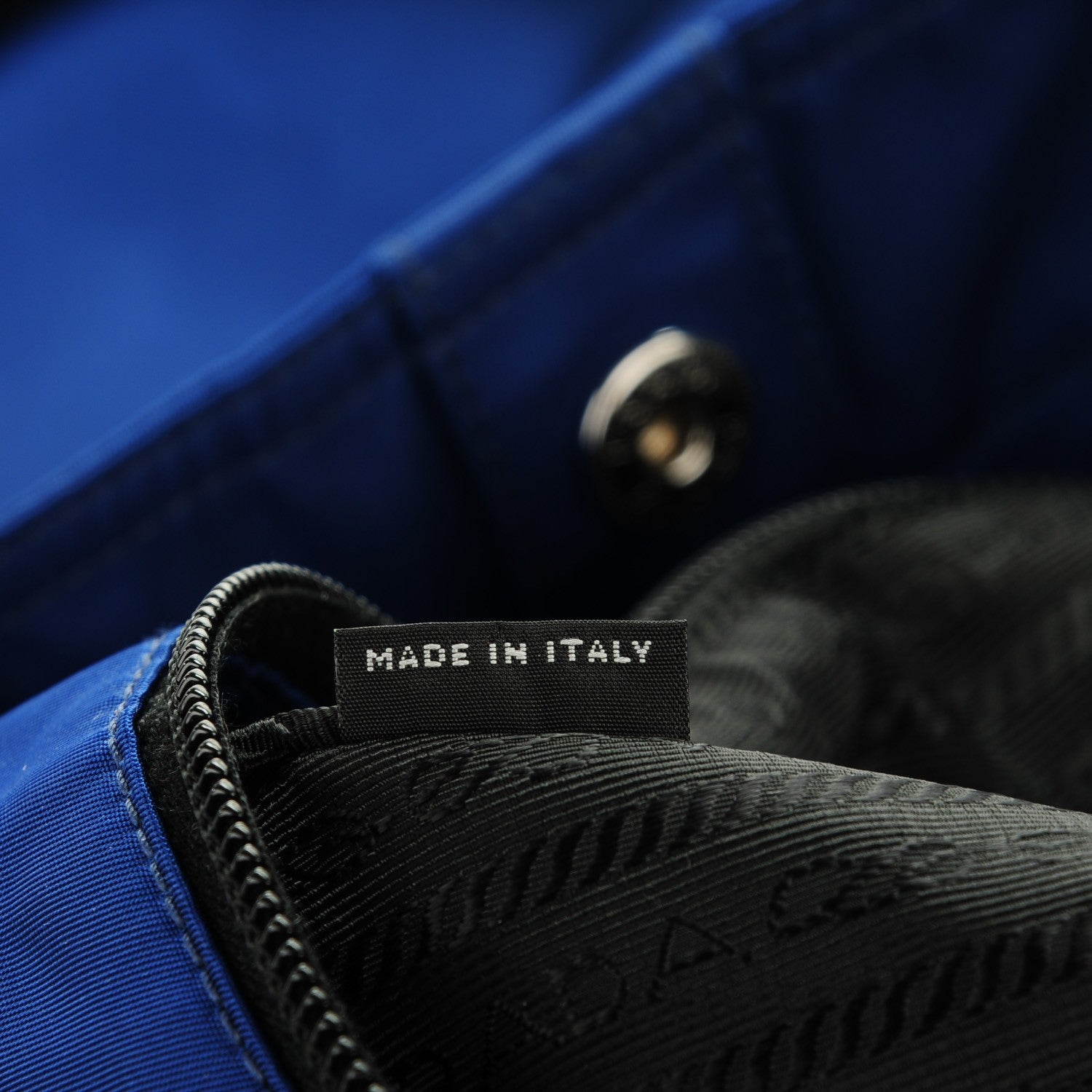 Prada Nylon Vela Tote Bluette Black 7 of 8