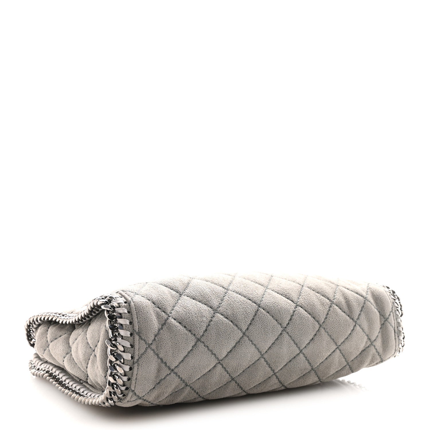 Stella McCartney Shaggy Deer Quilted Small Falabella Tote  Light Grey 4 of 9