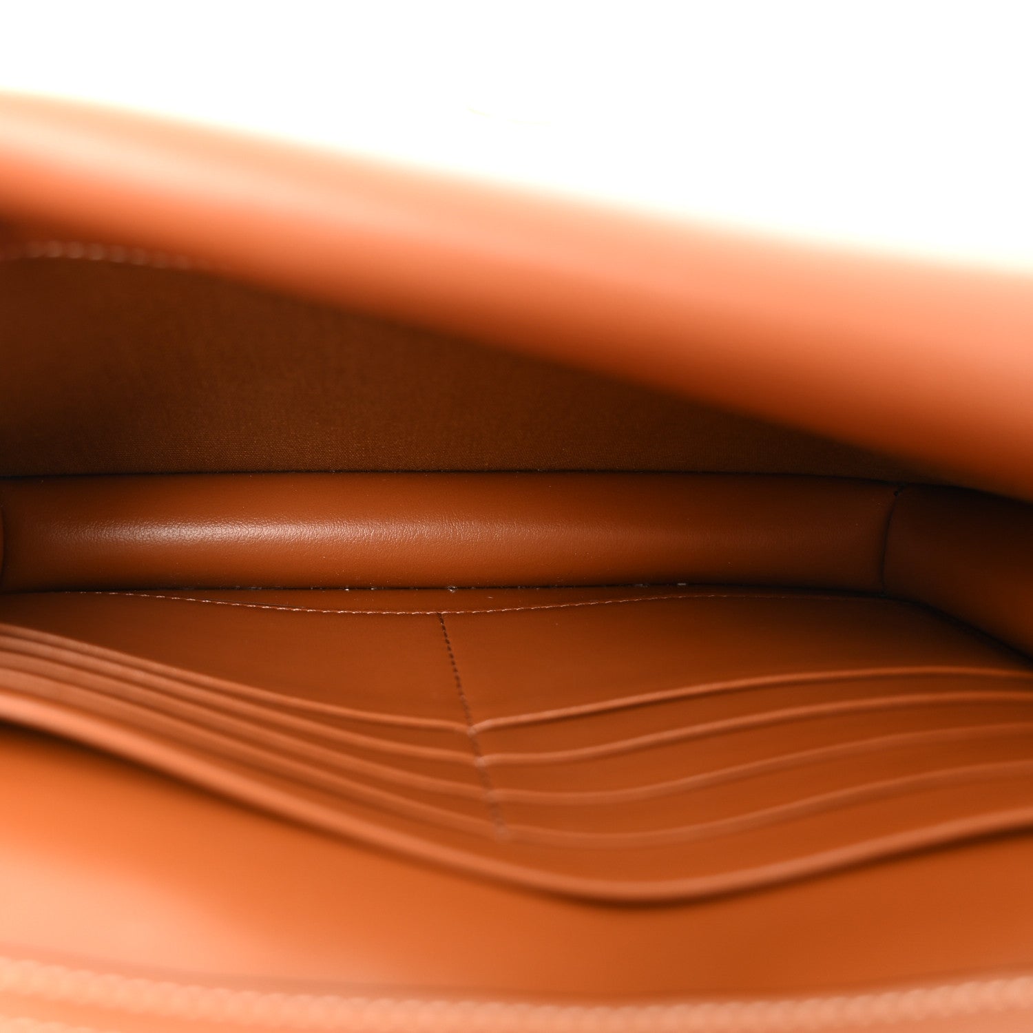 Celine Triomphe Canvas Lambskin Wallet On Strap Tan 5 of 10