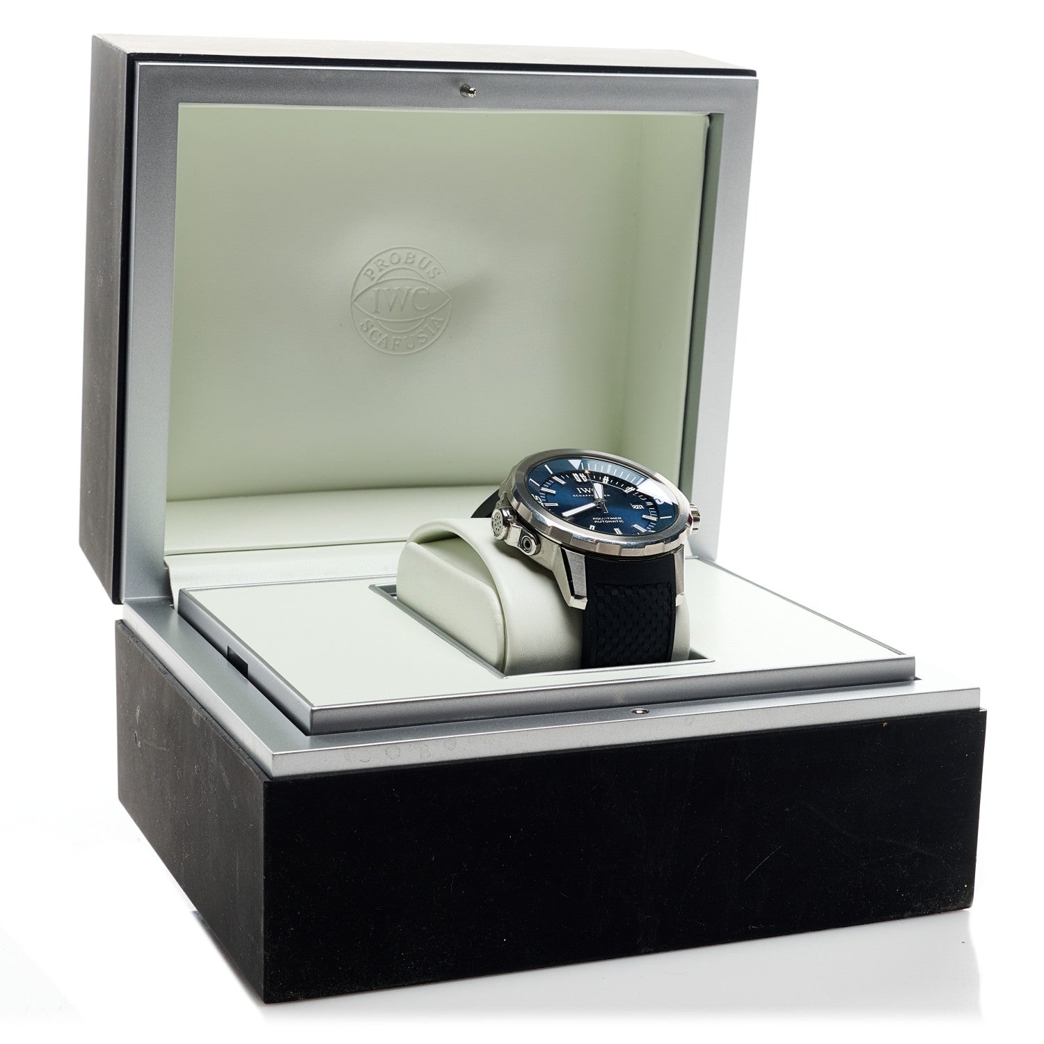 IWC Stainless Steel Rubber 42mm Aquatimer Automatic Watch Blue IW329005 5 of 5