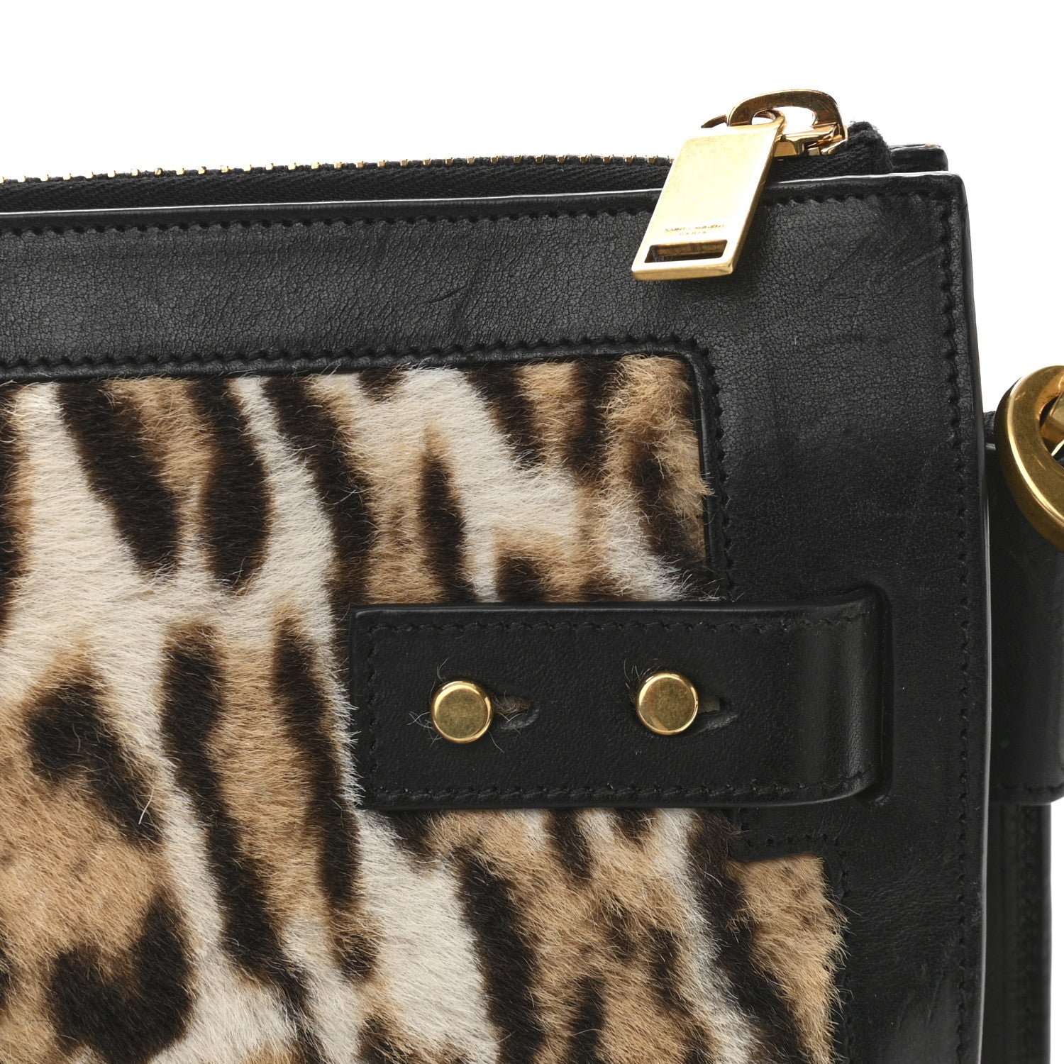 Saint Laurent Pony Hair Large Souple Sac De Jour Black 14 of 16