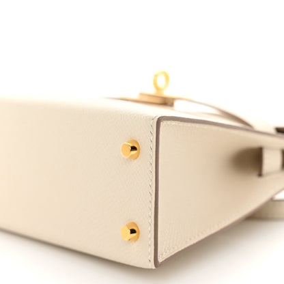Hermes Epsom Mini Kelly Sellier 20 Craie 9 of 10