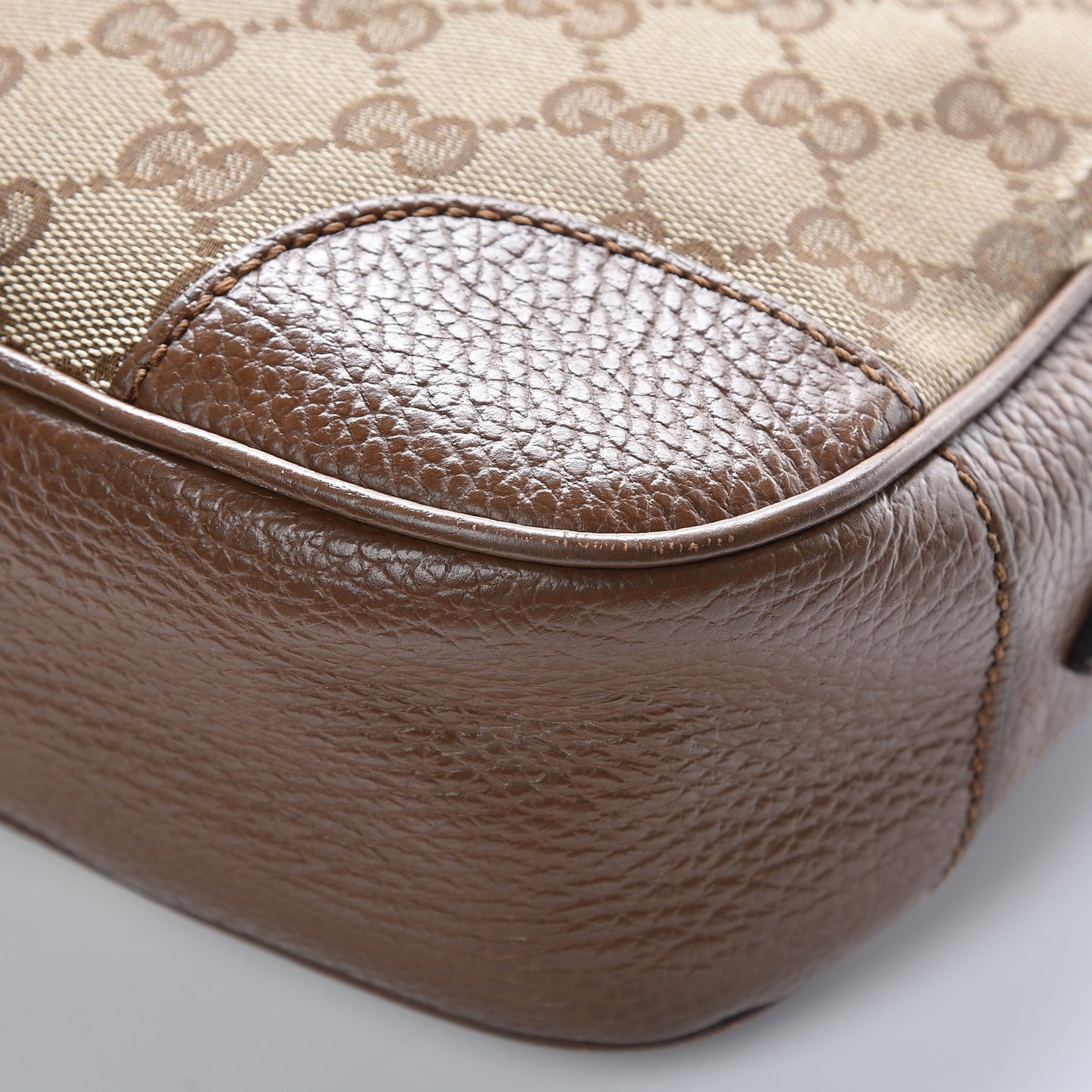 Monogram Mini Bree Messenger Bag Beige Tabacco