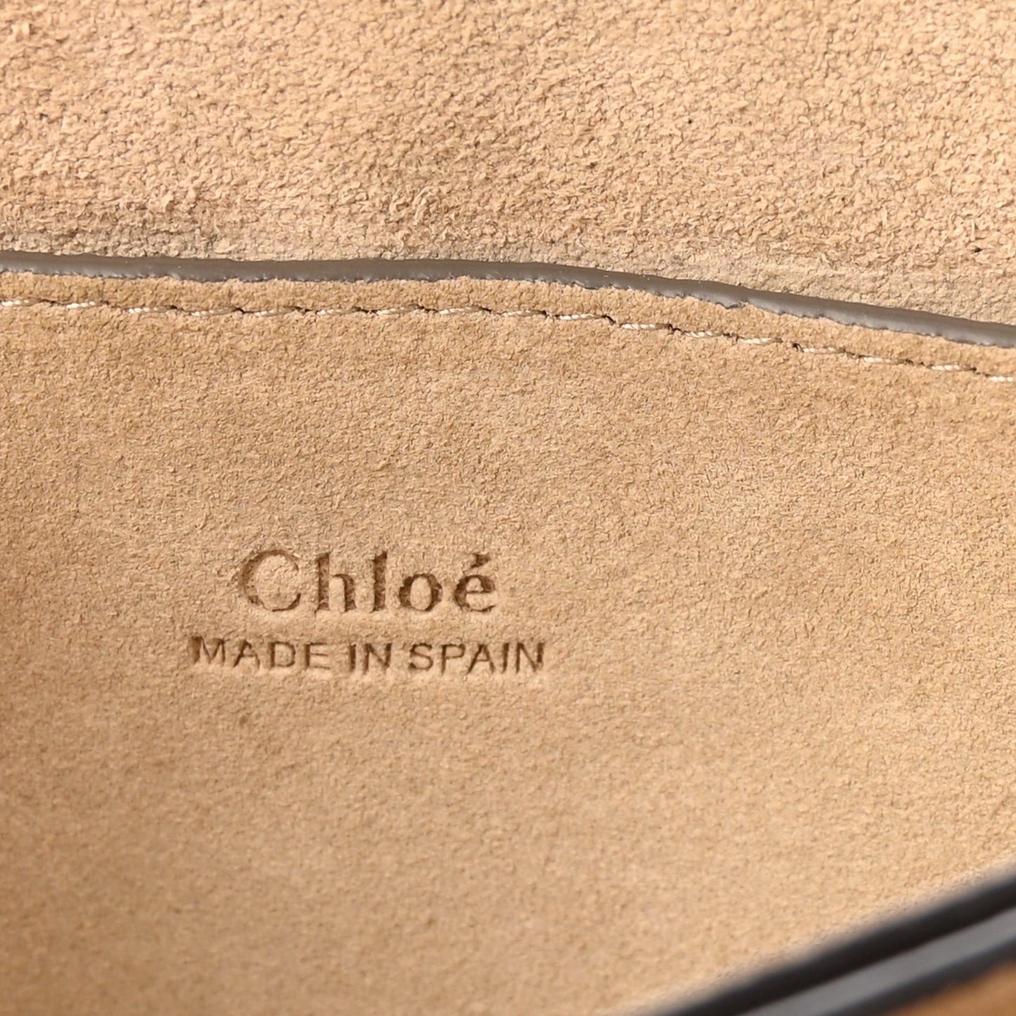 Suede Calfskin Small Faye Shoulder Bag Motty Grey