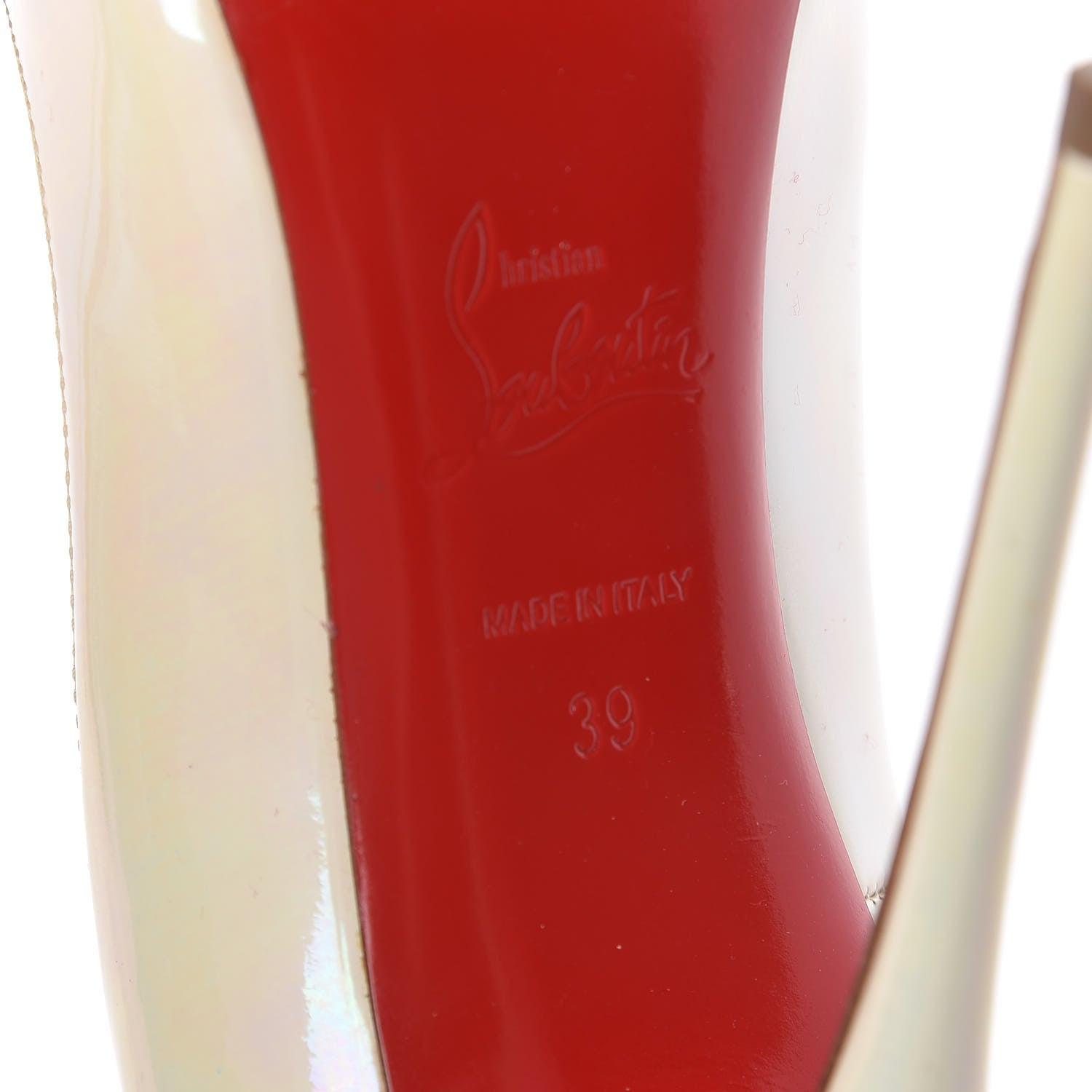 Christian Louboutin Patent So Kate 120 Pumps 39 White AB 8 of 14