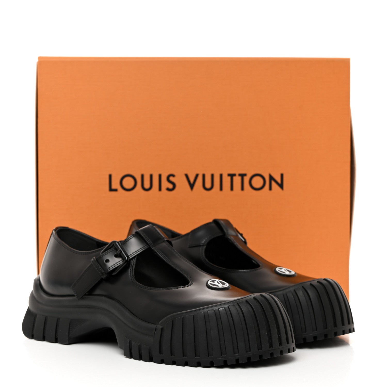 Louis Vuitton Glazed Calfskin Record Mary Jane 40 Black 9 of 9