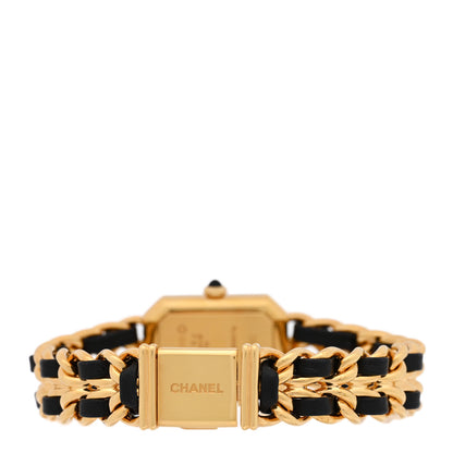 Chanel Stainless Steel Lambskin 20mm Chain Premiere Quartz Watch Gold L 3 of 4