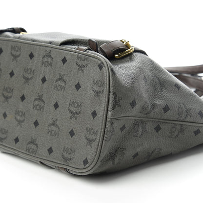 MCM Visetos Medium Essentials Shopper Tote Phantom Grey 7 of 10
