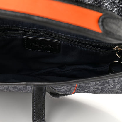 Christian Dior Denim Monogram Flight Saddle Bag 7 of 10