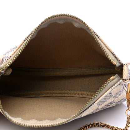 Louis Vuitton Damier Azur Mini Pochette Accessories 3 of 7