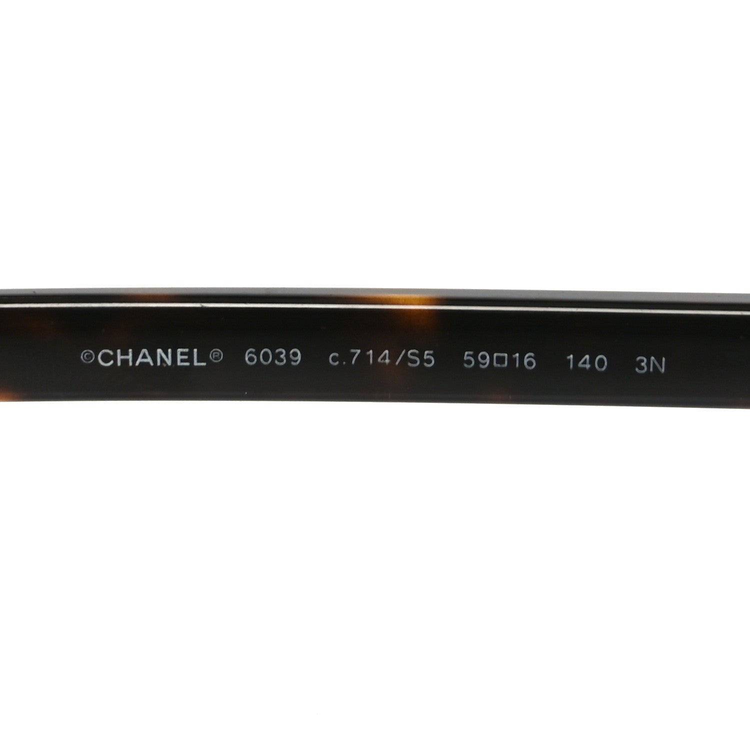 Chanel Cat Eye Chain Sunglasses 6039 Tortoise 5 of 7
