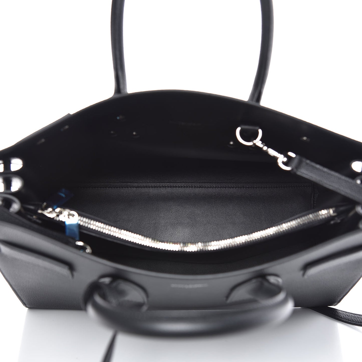 Grained Calfskin Small Sac De Jour Black