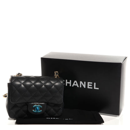 Chanel Caviar Quilted Mini Square Flap Bag Black 4 of 8