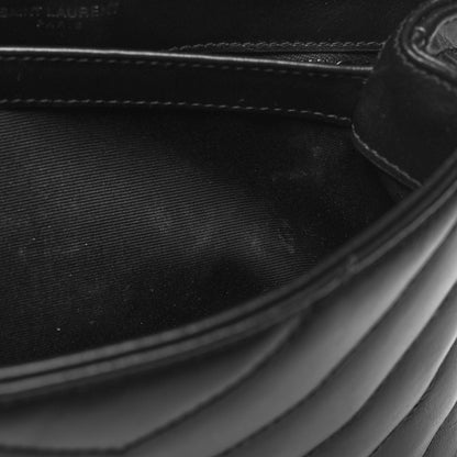 Saint Laurent Calfskin Y Quilted Monogram Monochrome Toy Loulou Crossbody Bag Black 11 of 11
