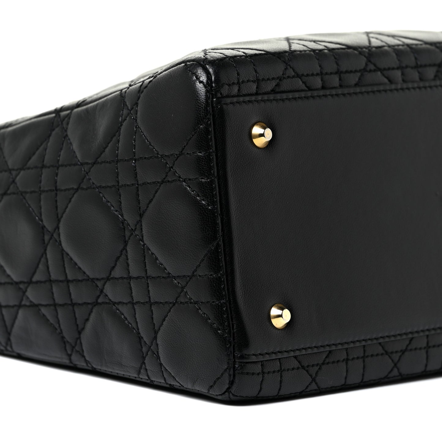 Lambskin Cannage Medium Lady Dior Black