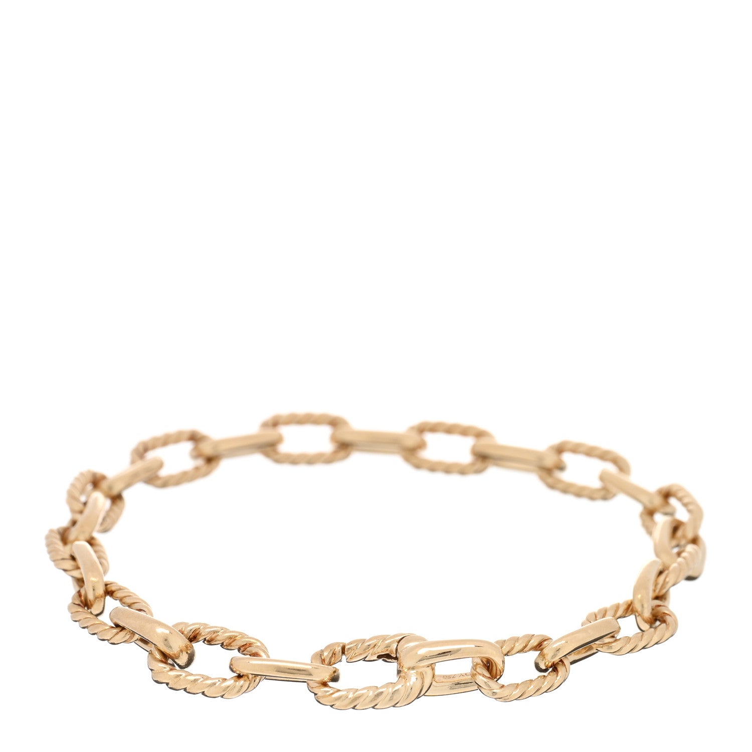 David Yurman 18K Yellow Gold 6mm Madison Classic Chain Bracelet 2 of 3