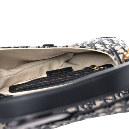 Christian Dior Oblique Saddle Bag Blue 5 of 10