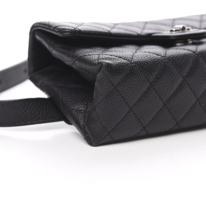 Chanel Grained Calfskin Quilted 2.55 Reissue Flap Belt Bag Clutch Black 10 of 13