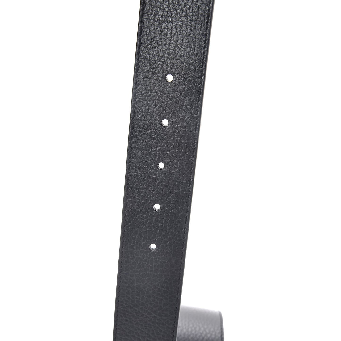 Dollar Calfskin 1973 Reversible Belt 80 32 Black Mineral Blue