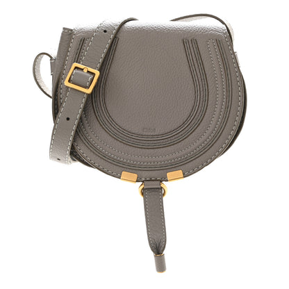 Chloe Calfskin Mini Marcie Round Crossbody Bag Cashmere Grey 1 of 11