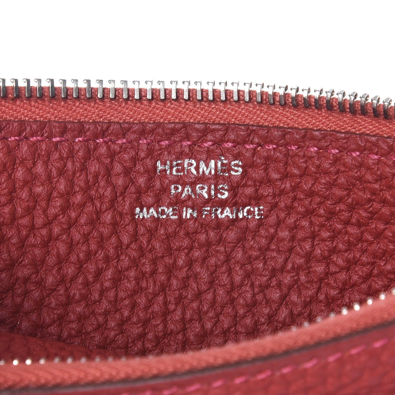 Hermes Togo Dogon Duo Wallet Rouge Casaque 7 of 10