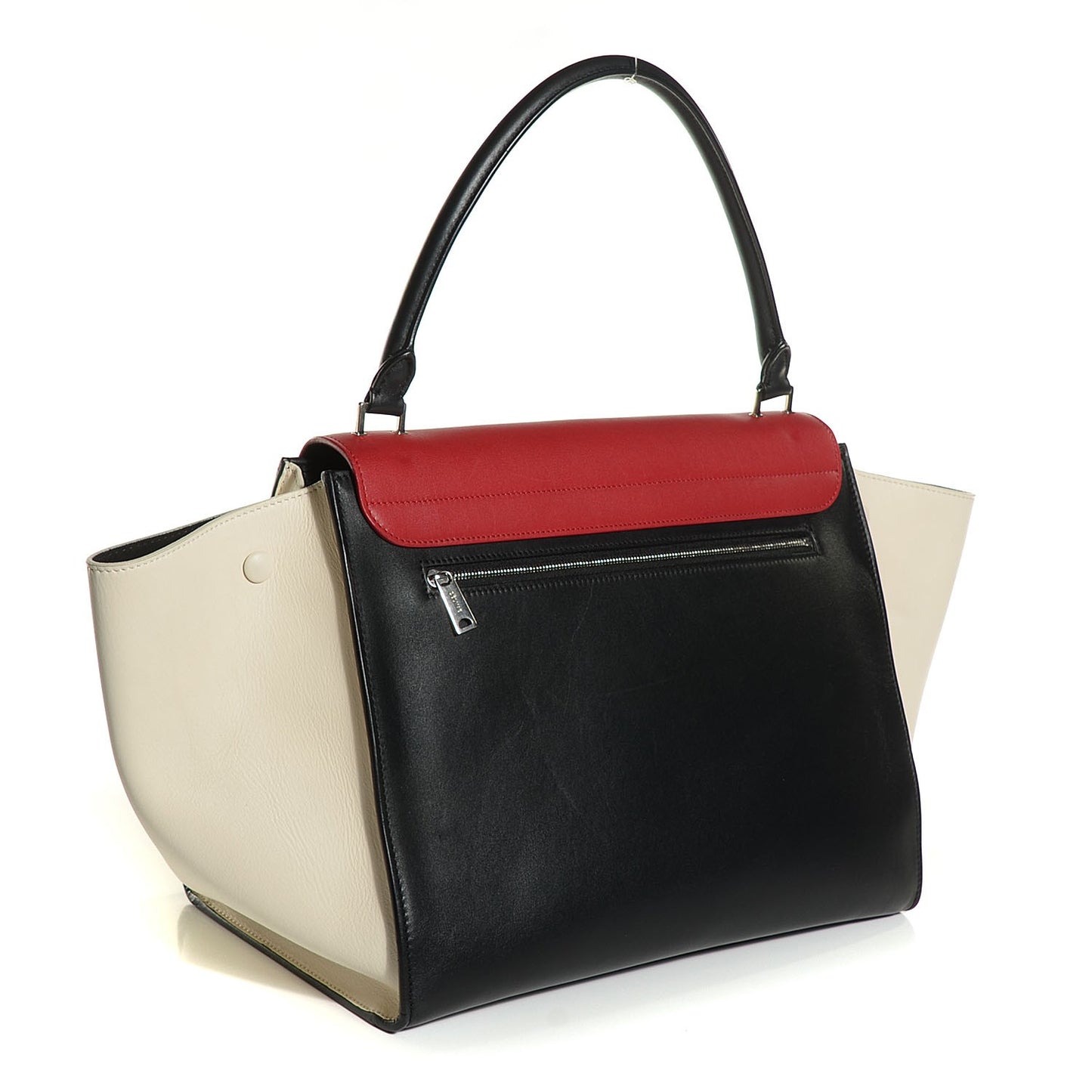 Smooth Calfskin Large Tri-Color Trapeze