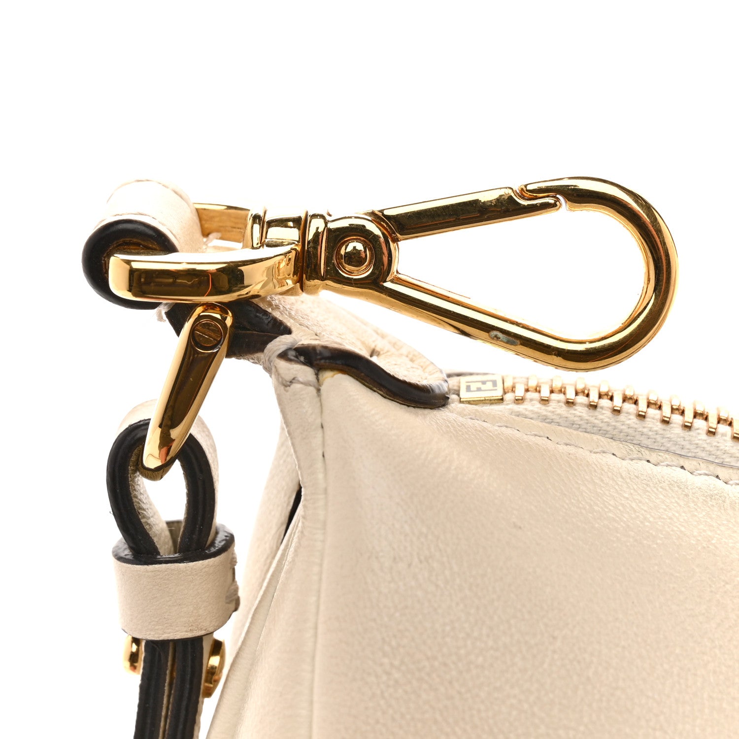 Fendi Vitello Grace Matte Mini Fendigraphy Hobo Bag Tortora 12 of 12