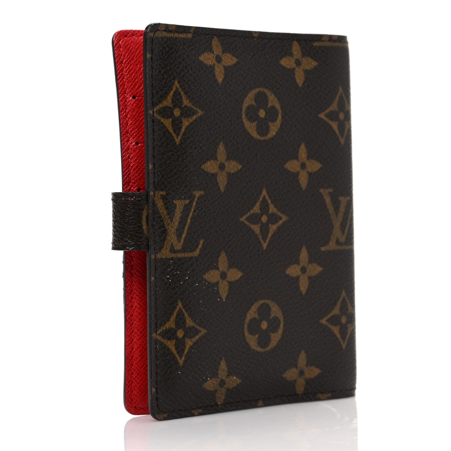 Louis Vuitton Monogram Groom Small Ring Agenda Cover Red 3 of 7