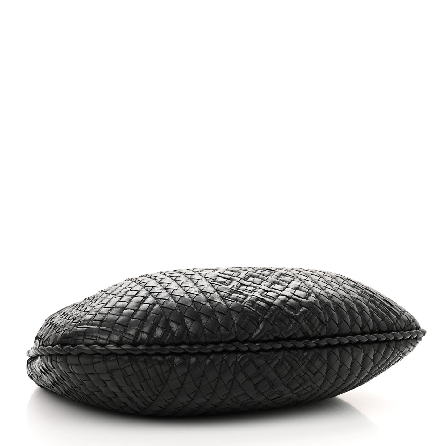 Nappa Intrecciato Medium Hobo Black