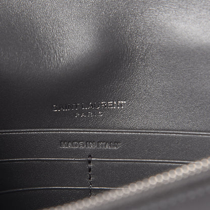 Saint Laurent Smooth Calfskin Classic Monogram Kate Tassel Chain Wallet Asphalt 6 of 10