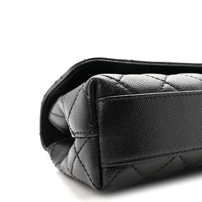Chanel Caviar Quilted Maxi East West Coco Handle Flap Black 9 of 10