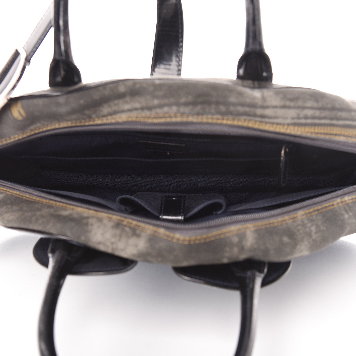 Christian Dior Denim Speedway Saddle Bowler Blue 5 of 15