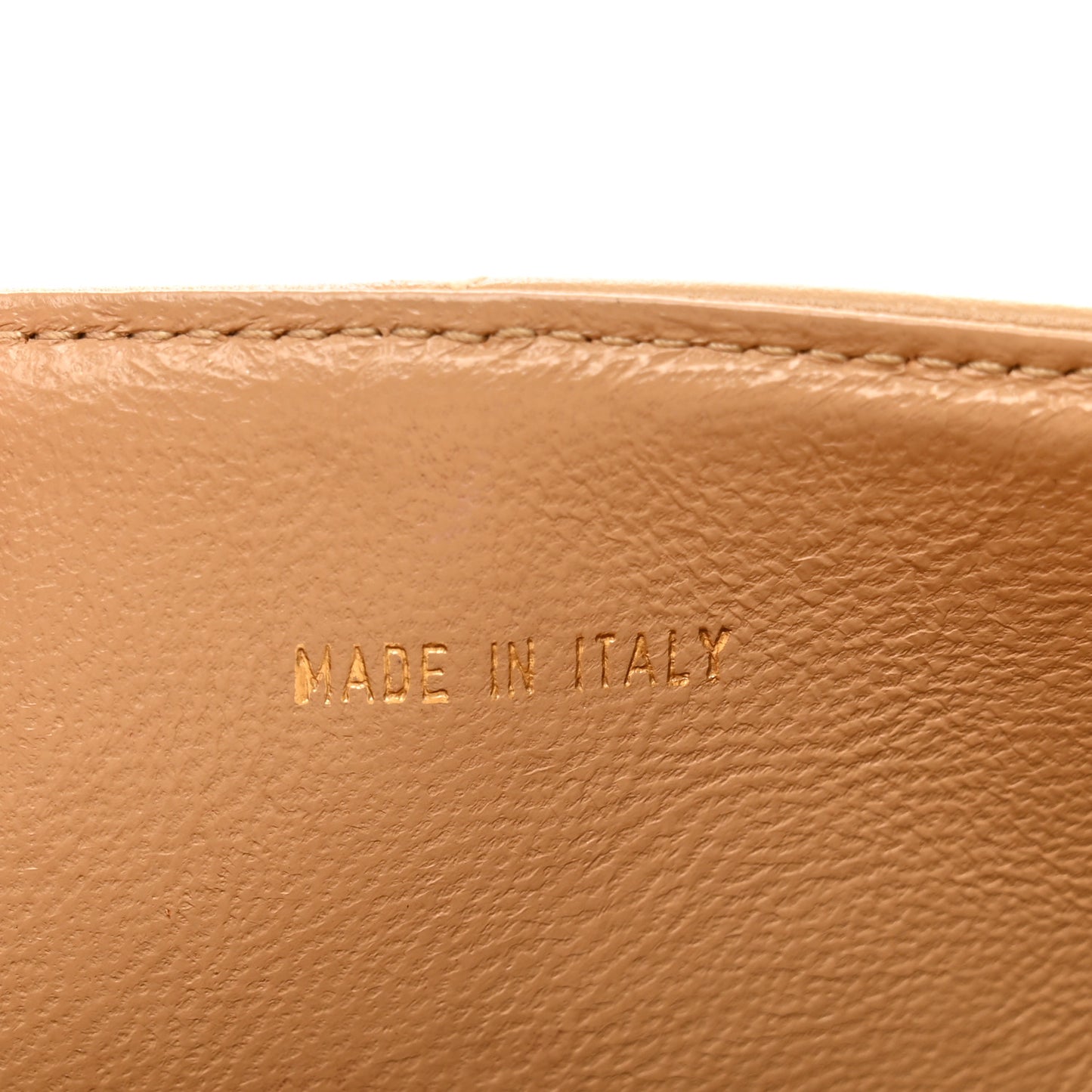 Lambskin Quilted Mini Camellia Flap Beige