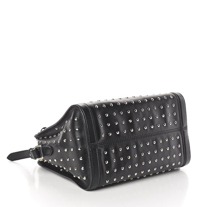 Alexander McQueen Calfskin Small Studded Padlock Zip Around Tote Black 3 of 9