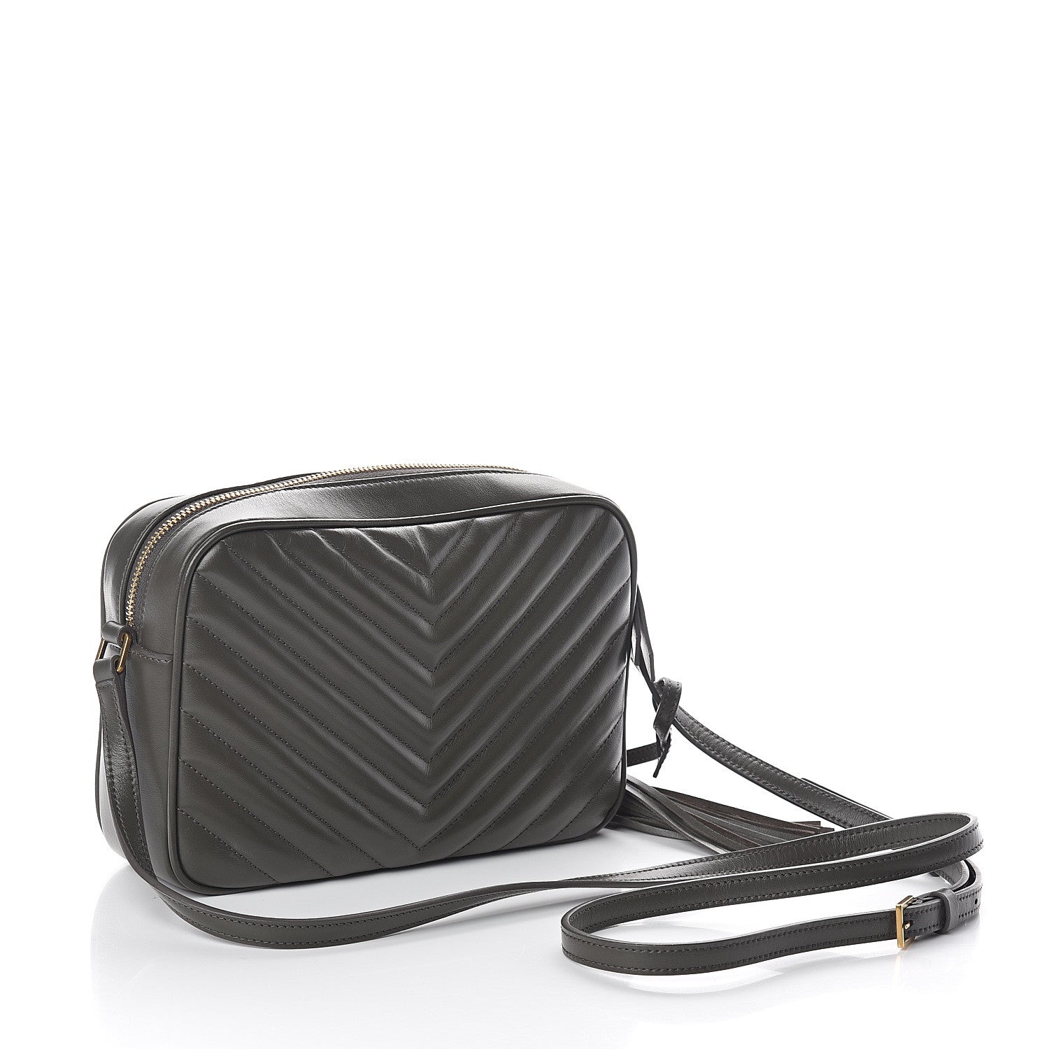 Saint Laurent Calfskin Matelasse Monogram Lou Camera Bag Pebble 2 of 7
