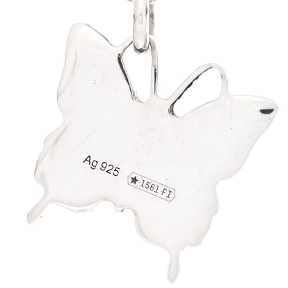 Gucci Sterling Silver Trademark Butterfly Drop Earrings 4 of 4