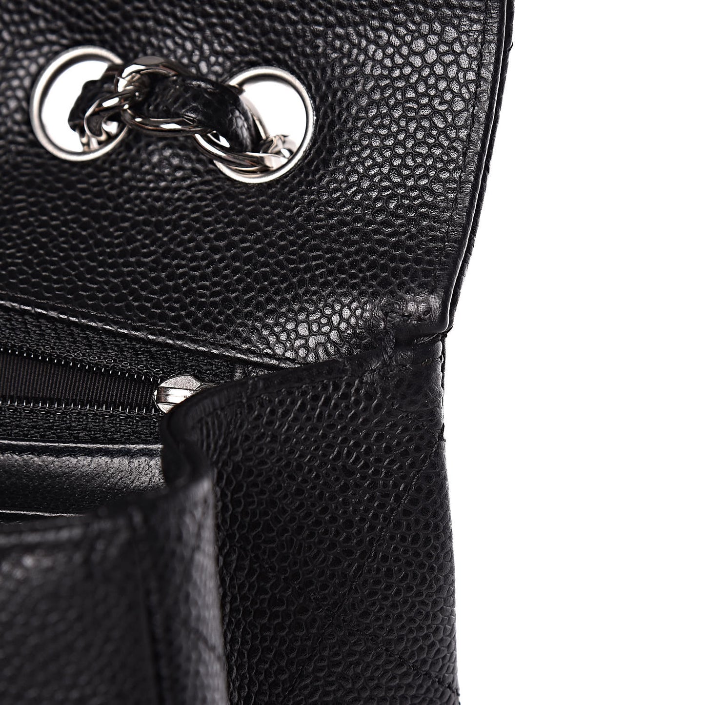 Caviar Quilted Jumbo Single Flap Black