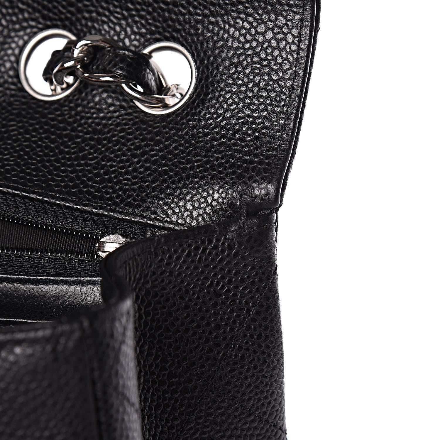 Chanel Caviar Quilted Jumbo Single Flap Black 10 of 11