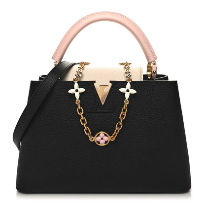 Louis Vuitton Taurillon Capucines MM Black 1 of 10