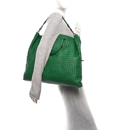 Bottega Veneta Nappa Intrecciato Maxi Convertible Tote Green 2 of 12