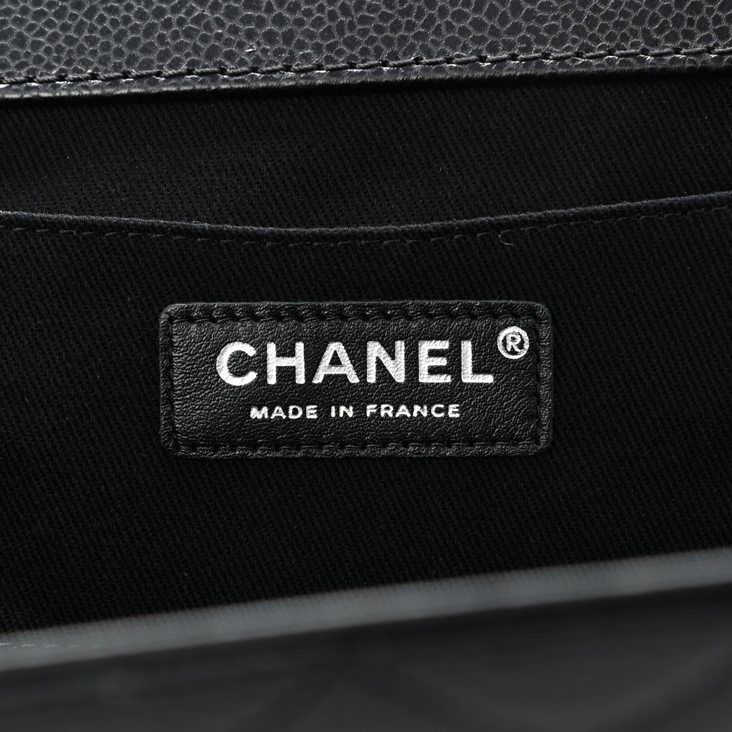 Caviar Quilted CC Clutch Black