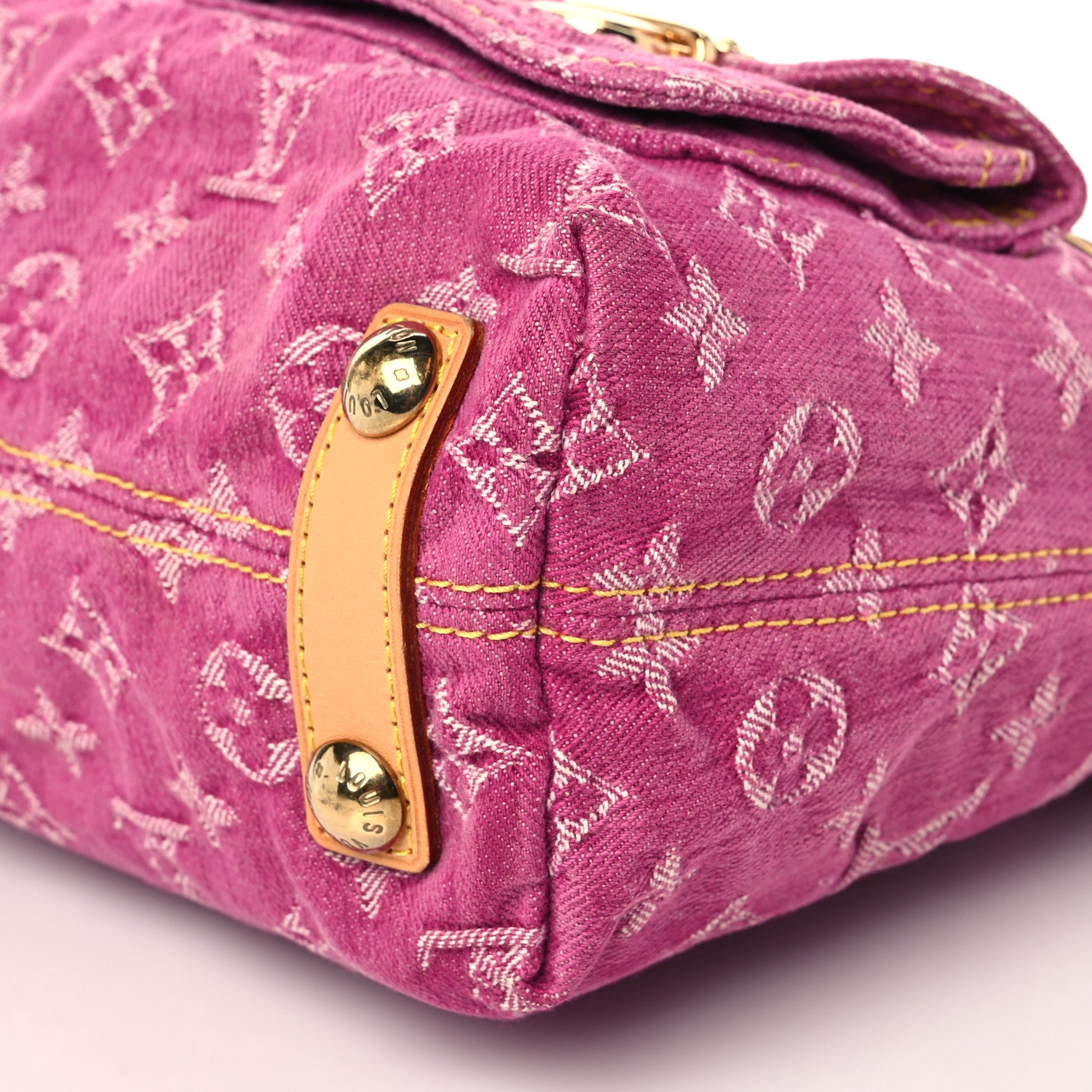 Louis Vuitton Denim Baggy PM Fuchsia 8 of 8