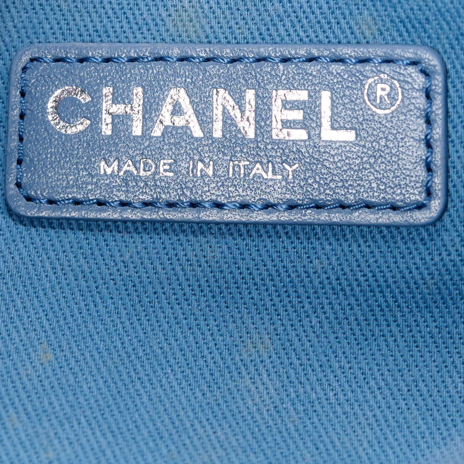 Chanel Calfskin Denim Paris Dubai Fringe Chains Small Flap Blue 6 of 12