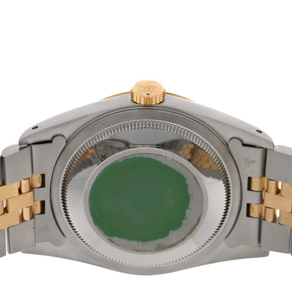 Rolex Stainless Steel 18K Yellow Gold 36mm Oyster Perpetual Datejust Watch Champagne 16233 4 of 4