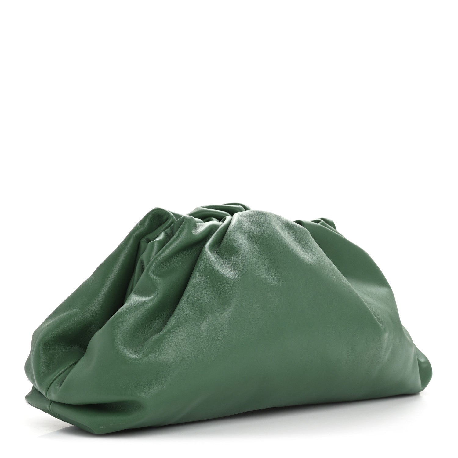 Bottega Veneta Smooth Butter Calf The Pouch Oversized Clutch Racing Green 3 of 11