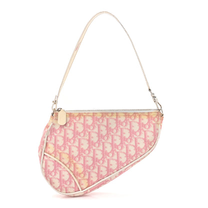 Christian Dior Monogram Mini Saddle Pochette Pink 1 of 14